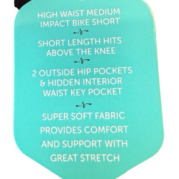 RISE High Waist Biker Shorts - Driven Compression Lotus Jersey Dark Green Shortp - Picture 10 of 13